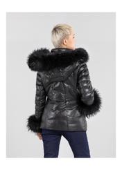 Women's leather down jacket KURDS-0277-5339(Z20)-03