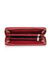 Red leather women's wallet PORES-0800E-41(Z24)-05