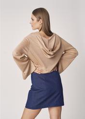 Bluza damska ze ściągaczem na dole BLZDT-0066-34(Z21)-07