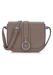 Brown women's bag with logo TOREC-0627C-79(Z24)-01