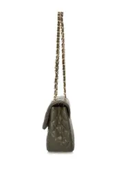 Pikowana torebka khaki na łańcuszku TOREC-0443D-55(W25)-04