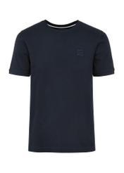 Granatowy T-shirt męski z bawełny TSHMT-0100-69(W25)-04