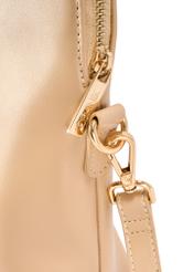 Beżowa damska torba na laptopa TOREC-1130-1A(W26), zbliżenie na detal produktu, widok na białym tle.