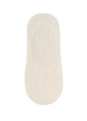 Kremowe stopki damskie SKADT-0052B-0B(W26), widok produktu z tyłu na białym tle.