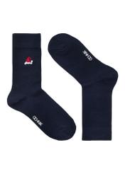 Christmas navy blue men's socks SKAMT-0160A-69(Z24)-01