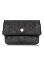 Black small leather women's wallet PORES-0895E-99(Z24)-01