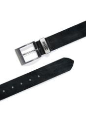 Skórzany czarny pasek męski PASMS-0127C-98(Z24)-04