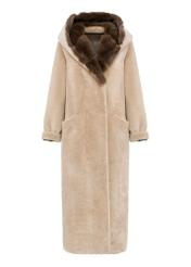 Leather double-sided women's sheepskin coat KOZDS-0082-5490(Z24)-06