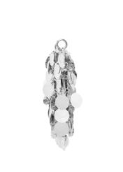 Srebrna torebka damska z cekinami TOREC-1085-91(Z25), widok produktu z boku na białym tle.