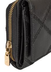 Black Quilted Leather Women's Wallet PORES-0939-99(Z24)-07