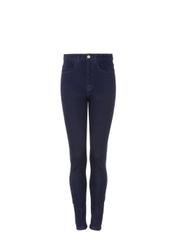 Granatowe spodnie skinny damskie SPODT-0046-69(Z21)-01