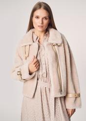 Women's oversize wool fur coat FUTDW-0002-81(Z21)-01