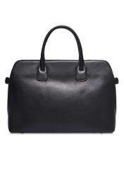 Czarna damska torba na laptopa TOREC-1351-99(Z26) - widok produktu z tyłu, na białym tle.