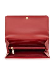 Large red leather women's wallet PORES-0893E-41(Z24)-05