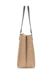 Torebka damska shopper z monogramem TOREC-0765-81(W23)-03