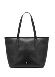 Skórzana czarna torebka shopper damska TORES-1085-99(W25)-01