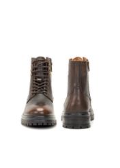 Brązowe skórzane trzewiki męskie BUTYM-0518-09(Z25)