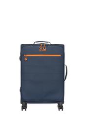 Walizka średnia na kółkach WALNY-0045-7D-24(W26) - widok produktu z przodu, na białym tle. 