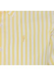 Koszula męska w żółte paski KOSMT-0284-21(W23)