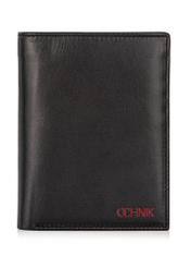 Black leather men's wallet PORMS-0627-98(Z24)-01