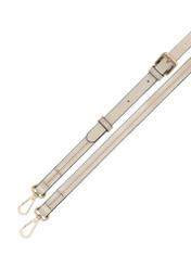 Beżowa torebka damska na ramię TOREC-1182-1A(W26), widok paska produktu na białym tle.