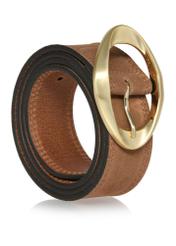 Brown Suede Women's Belt PASDS-0318-89(Z24)-02