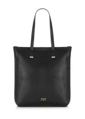 Czarna skórzana torebka shopper damska TORES-1037C-99(W25)-01