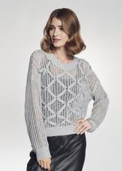 Grey women's sweater SWEDT-0140-91(Z21)-01