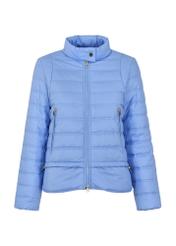 Błękitna kurtka pikowana damska KURDT-0500-61(W24)
