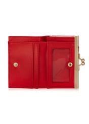 Czerwony mały portfel damski POREC-0365-42(W24)