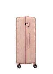 Komplet walizek na kółkach 19'/24'/28' WALPC-0015-5B(W26), widok produktu z boku na białym tle.