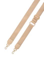 Mała beżowa torebka damska TOREC-1174-1B(W26), widok paska produktu na białym tle.