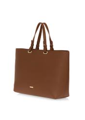 Brązowa torebka shopper damska TOREC-1020-89(W25)-02