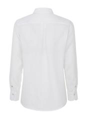 Lniana biała koszula damska KOSDT-0091-11(W22)-04