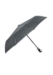 Parasol damski w kolorze szarym PARSD-0012-9B(W26) - widok produktu z boku, na białym tle. 