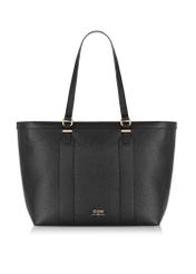 Czarna skórzana torebka damska shopper TORES-1038-99(Z24)-01