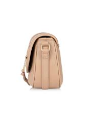 Beige rounded mailbag TOREC-0756A-80(W24)-03