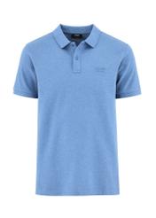 Niebieska koszulka polo męska POLMT-0070-61(W24)