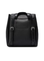 Czarny średni plecak damski TOREC-1132-99(W26) - widok produktu   z tyłu, na białym tle.