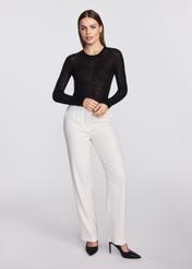 Czarny lekki wełniany sweter damski SWEDT-0233-99(W25)
