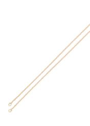 Złota owalna mała torebka damska TOREC-1211-2X(W26), widok łańcuszka produktu na białym tle.