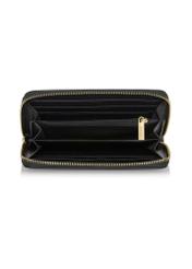 Duży czarny portfel damski z dżetami POREC-0354-99(Z23)