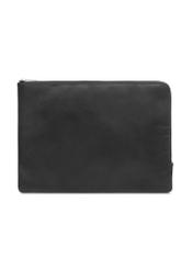 Czarna teczka męska TORMS-0474-99(Z25), widok produktu od przodu na białym tle.