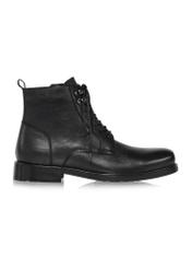 Black leather men's boots BUTYM-0469-99(Z24)-03