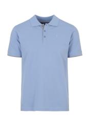 Błękitna koszulka polo POLMT-0045A-61(W23)-04