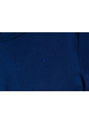 Granatowy T-shirt basic damski TSHDT-0076-69(Z21)-04