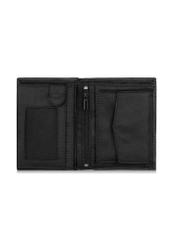 Czarny rozkładany portfel męski PORMN-0019-99(Z23)