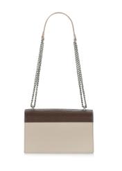 Cream and brown medium women's bag TOREC-0984-15(Z24)-04