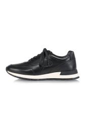 Black leather men's sneakers BUTYM-0480-99(Z24)