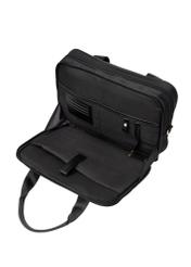 Czarna torba na laptopa TOREN-0352-99(Z26), widok produktu w środku na białym tle.